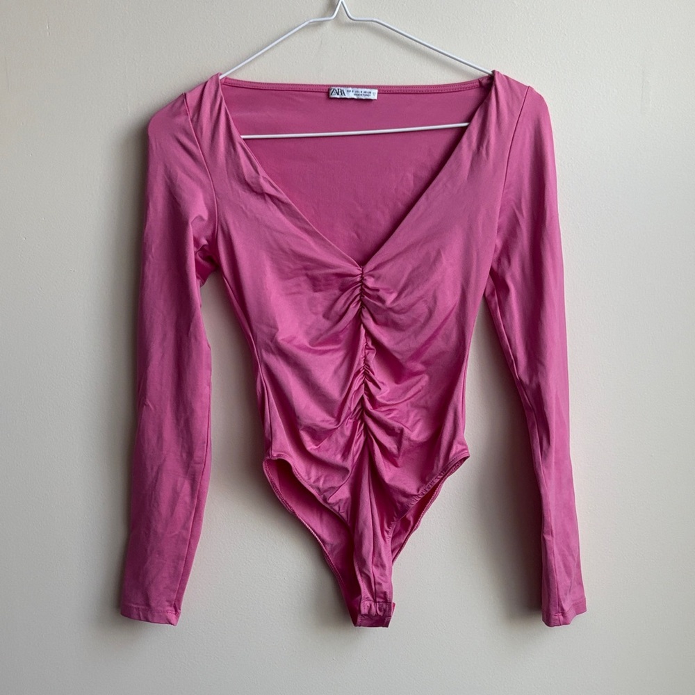 Pink Zara Longsleeve Bodysuit